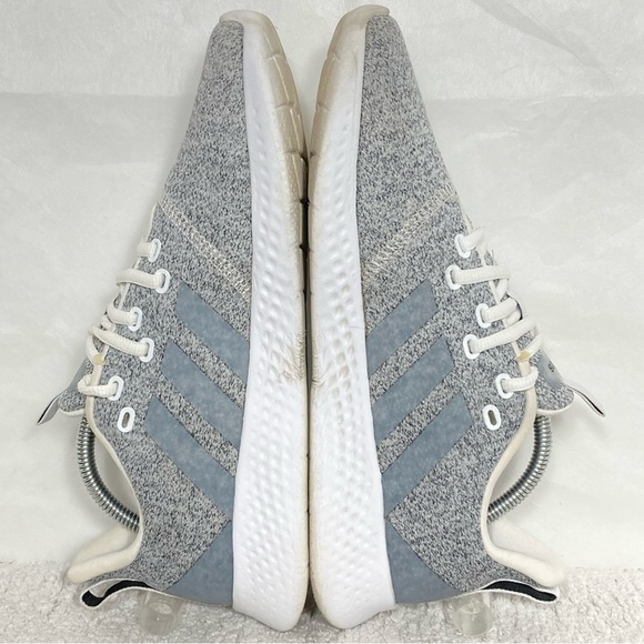 Adidas Womens Grey Cloudfoam Casual Comfy Lightweight Lace Up Sneaker Sz US 9.5 - Picture 7 of 11